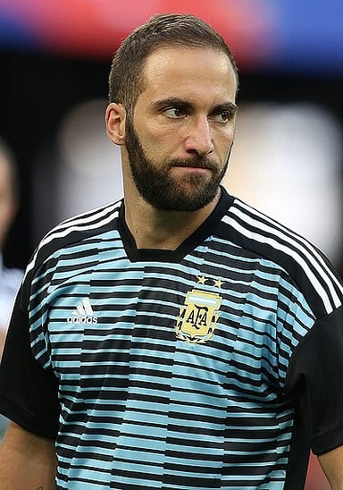 How many goals did Higuaín score for Argentina's national team?