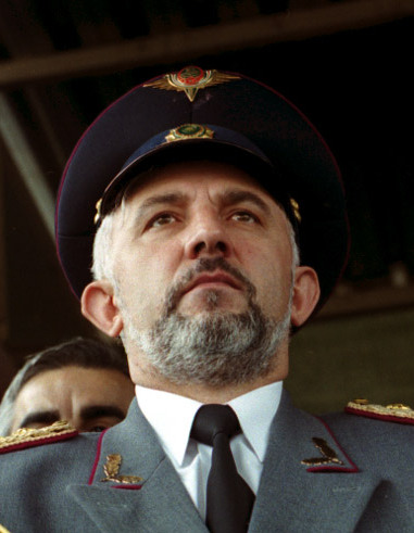 Did Aslan Maskhadov ever serve as a president after the Russian Federation took over Chechnya?