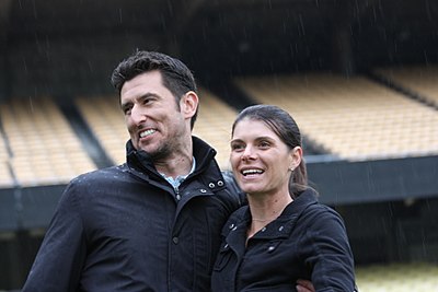In which position is Mia Hamm most often seen on the field/court?