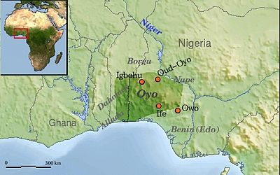 Which kingdoms did the Oyo Empire hold sway over?