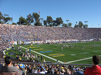 In which year did the UCLA Bruins football team win their first Rose Bowl?