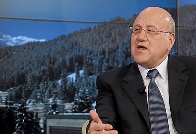 What was Mikati's role during the end of the term of President Michel Aoun?