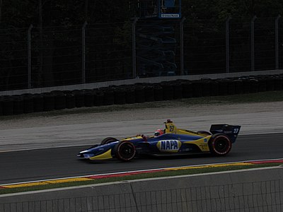 Which team does Alexander Rossi race for in the IndyCar Series?