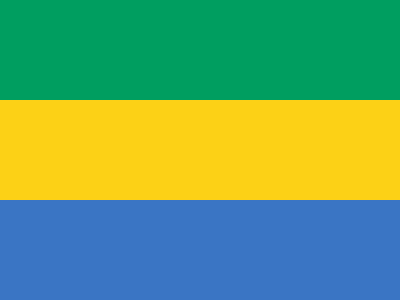 Which team did Gabon defeat in their first-ever international match?