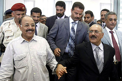 Who was Saleh's vice president in Yemen?
