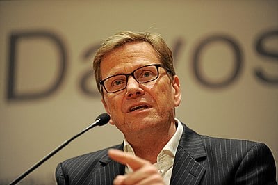 In what year did Guido Westerwelle become the leader of the FDP?