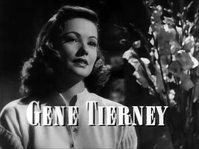 What color were Gene Tierney's eyes?