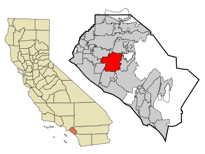In which region of Southern California is Santa Ana located?