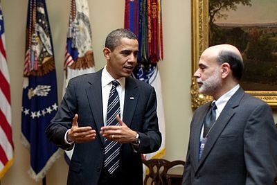 What title was given to Bernanke by Time magazine in 2009?