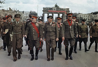 Which battle made Zhukov a hero in the Soviet Union?