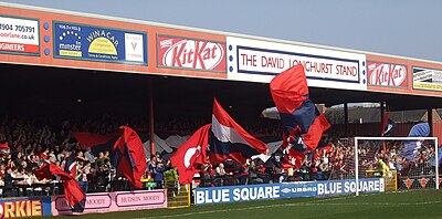 Which stadium did York City F.C. play at before moving to Bootham Crescent?