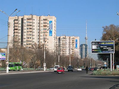 Which public transportation system was launched in Tashkent in 1977?