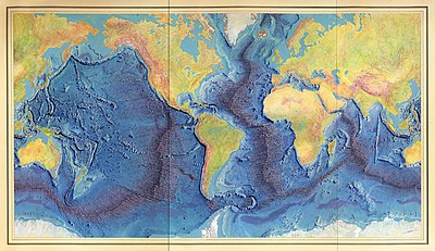 In what decade did she produce the first scientific map of the Atlantic Ocean floor?