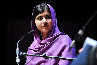 I'm curious about Malala Yousafzai's most well-known professions. Could you tell me what they are? [br](Select 2 answers)