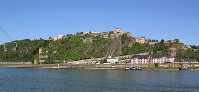 What is the "German Corner" in Koblenz known for?