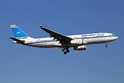 Which Middle Eastern city is not served by Kuwait Airways?