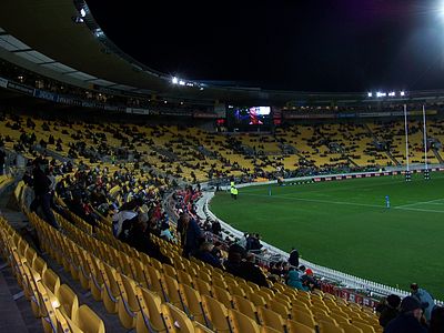 What is the seating capacity of Wellington Phoenix FC's home ground, Sky Stadium?