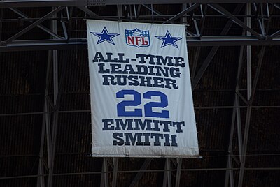 How many times did Emmitt Smith lead the NFL in rushing?