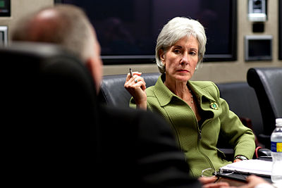 What is Sebelius's background by profession?