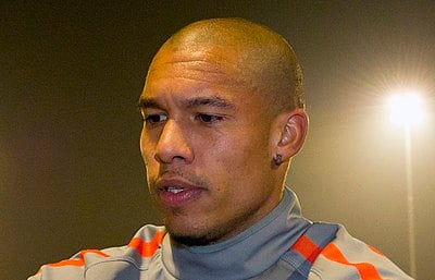 Which World Cup did Nigel de Jong win a runners-up medal?
