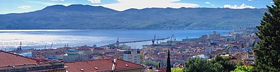 What is the name of the inlet where Rijeka is located?