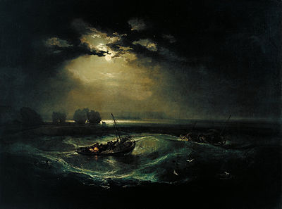 The landscapes in Turner's works are often turbulent and..?