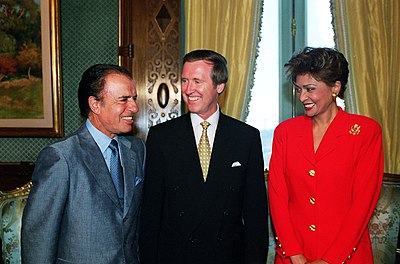 Menem served as President of Argentina during which decade?