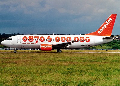 In which month and year did EasyJet temporarily ground its entire fleet due to the COVID-19 pandemic?