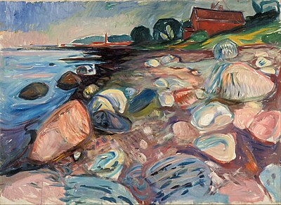 Who influenced Edvard Munch's use of color in his paintings?
