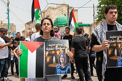 What was the location of Shireen Abu Akleh's funeral?