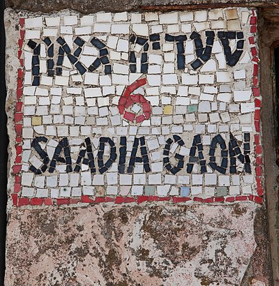 What was Saadia Gaon's birth year?