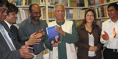 What are Muhammad Yunus's most famous occupations?[br](Select 2 answers)