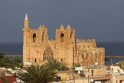 What is the name of the main square in the old walled city of Famagusta?