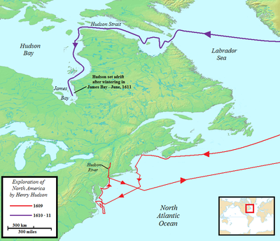 Who was the first European to see Hudson Strait and Hudson Bay?