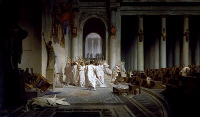 Where is Julius Caesar buried?