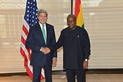 In which year did John Mahama become President of Ghana?