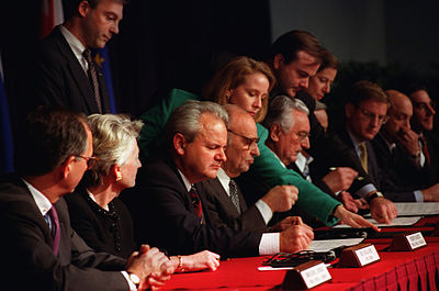 When did Slobodan Milošević resign from the Yugoslav presidency?