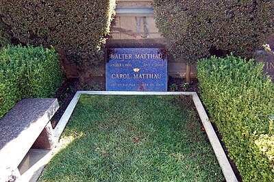 When Walter Matthau died?
