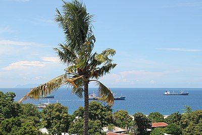 Which of the following bodies of water is located in or near Honiara? [br](Select 2 answers)
