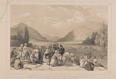 Which Sikh leader's army defeated the Afghan's in 1823?