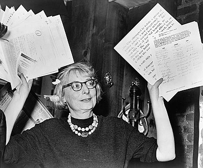 In which city did Jane Jacobs start her grassroots efforts?