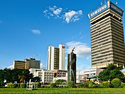 When did Lusaka become the capital of newly independent Zambia?