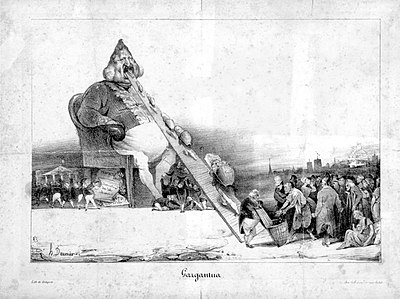 What happened to Daumier after publishing "Gargantua"?