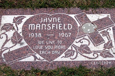 Which award did Jayne Mansfield receive in 1956?