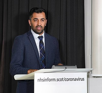Which positions has Humza Yousaf held?[br](Select 2 answers)