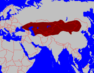 Who founded the First Turkic Khaganate?