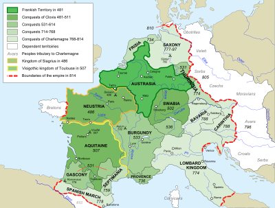 Who founded the Carolingian dynasty?