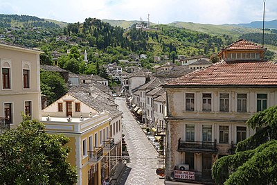 What was Gjirokastër's Greek name in the historical record dating back to 1336?