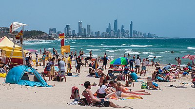 What is the Gold Coast's rank in terms of non-capital city size in Australia?