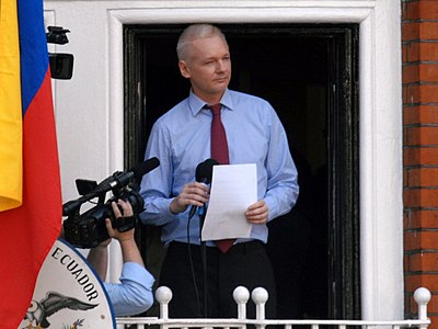 Do you know where Julian Assange lived during the time period between Jun 19, 2012 and Apr 11, 2019?